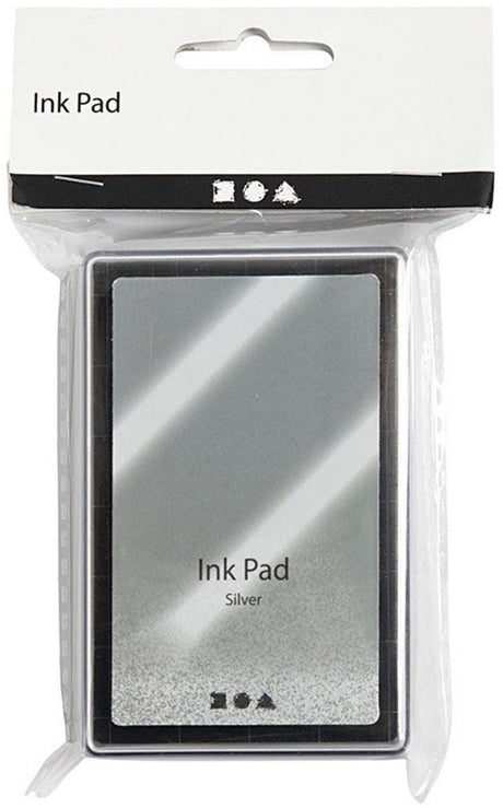 Creativ company stempelinkt, zilver, h: 2 cm, afm 9x6 cm, 1 stuk