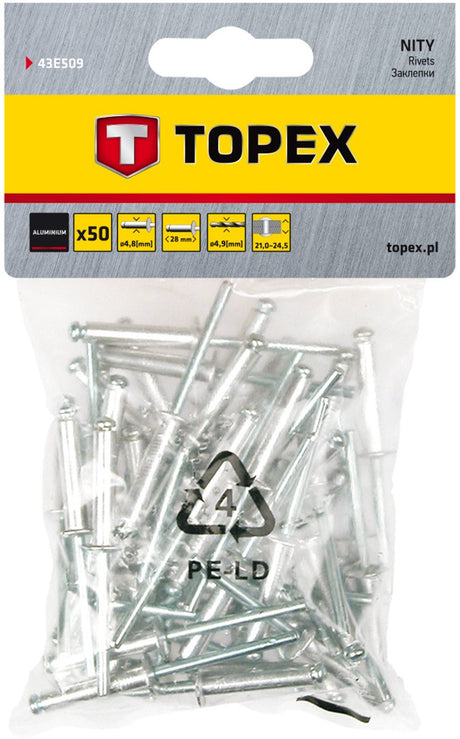 Topex popnagels 4,8x28mm 50st