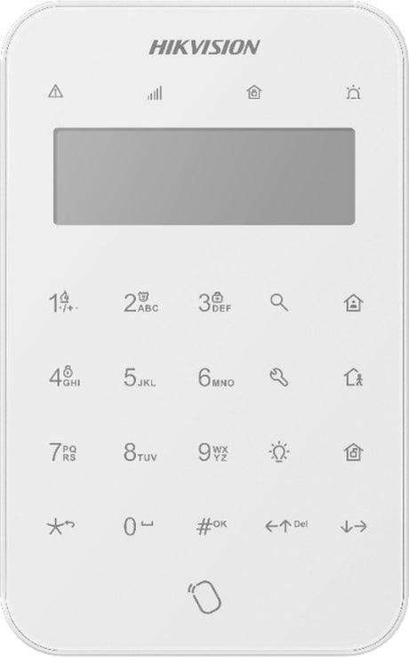 Hikvision ds-pk1-lt-we ax pro draadloos led keypad met mifare kaartlezer