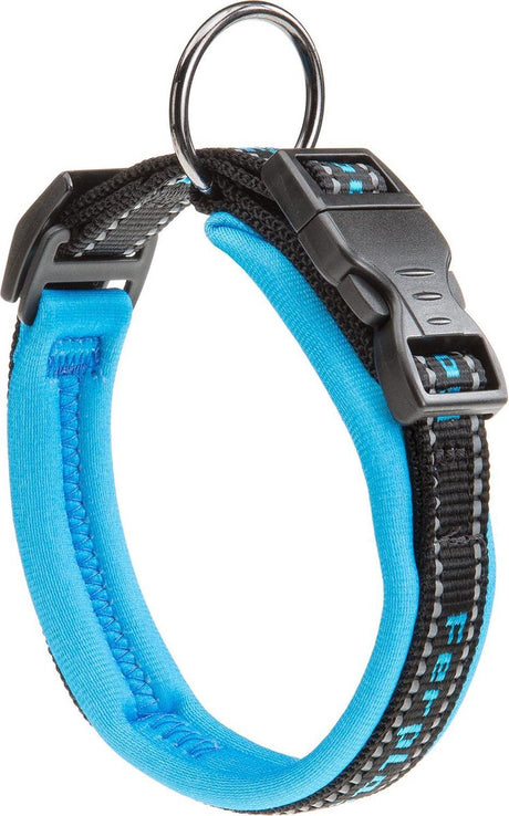 Ferplast halsband honden sport nylon 43 cm blauw zwart m