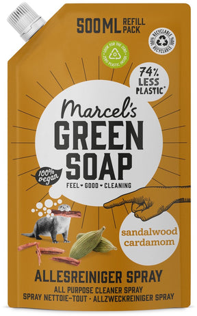 Marcel's green soap allesreiniger spray lavendel rozemarijn navulling 500 ml