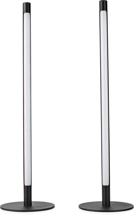 Nedis smartlife sfeerverlichting - wi-fi - tube - 600 lm - rgbic warm tot koel wit - 2700 - 6500 k - 36 w - metaal - 2 stuks