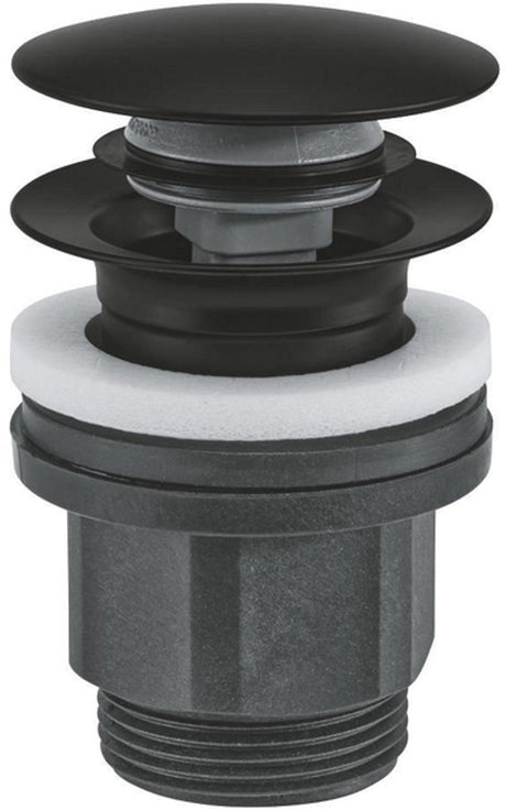 Grohe waste set - ã˜63mm - push open - matte black