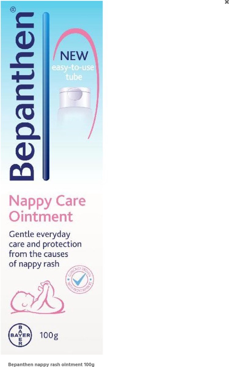 Bepanthen - luierzalf tube - 100 gram - billenzalf