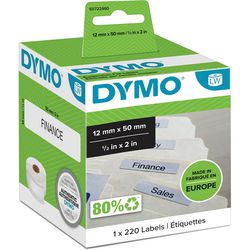Dymo hangmapetiketten 12x50mm