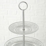 Boltze home etagere relief h35cm glas