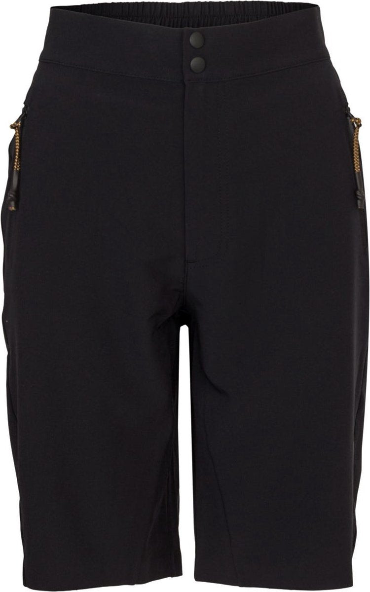 Agu venture essential - mtb short - dames fietsbroek - zwart - elastische tailleband - 2 ritszakken - l