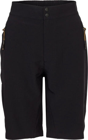 Agu venture essential - mtb short - dames fietsbroek - zwart - elastische tailleband - 2 ritszakken - l