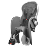 Polisport Child Seat Behind Wallaby-Evo Deluxe mørkegrå sølv med rammeforsamling (FF)