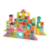 Topbright Wooden bloquea letras y números, 123dlg.