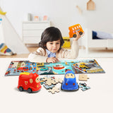 Topbright Wooden Jigsaw Puzzle avec bus scolaire, 24e.