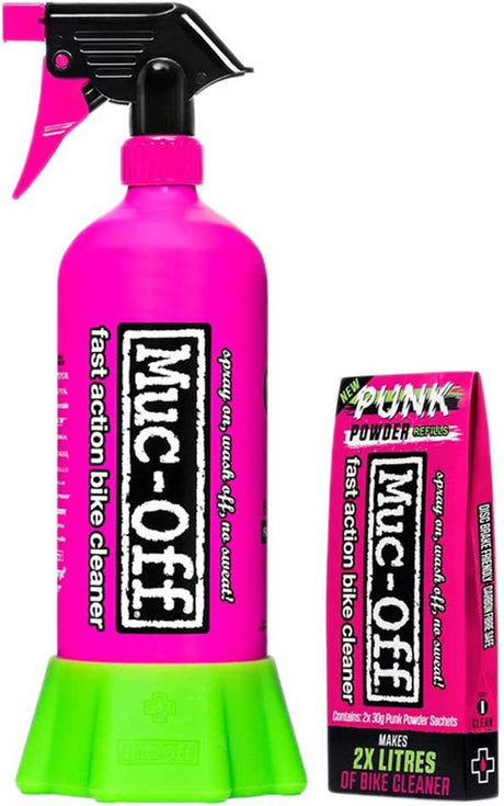 Muc-off punk powder cleaner 4 pack + bottle for life