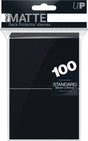 Ultra pro 100 standard pro-matte deck protector sleeves (zwart)