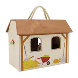 Stable en bois stable jouant un ensemble portable, 13dlg.