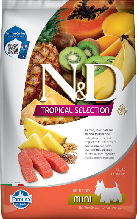 N d tropical hondenvoeding zalm small breed 5 kg