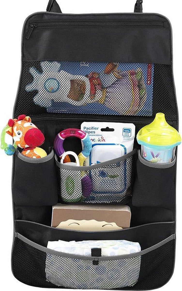 Munchkin autostoel organizer voor kinderen - autoaccessoires - kinderwagen organizer - zwart