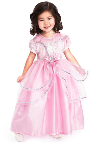 Little adventures - royal pink princess jurk – maat m (98-104)