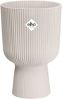 Elho vibes fold coupe 14 - bloempot voor binnen - 100% gerecycled plastic - ø 13.9 x h 21.0 cm - linen white