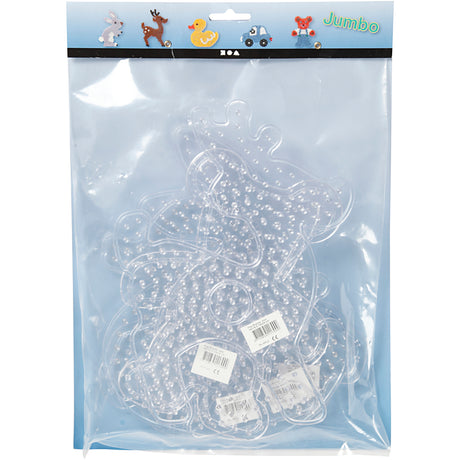 Creativ company https: www.cchobby.nl onderplaat-teddybeer-auto-rendier-eend-en-konijn-afm-16x19-5-19x24-cm-jumbo-helder-5-stuk-1-doos
