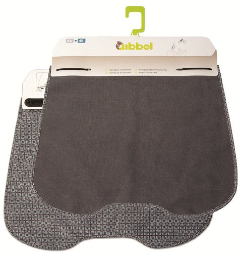 Qibbel Styling Set Elements de lienzo de parabrisas Gray Q728