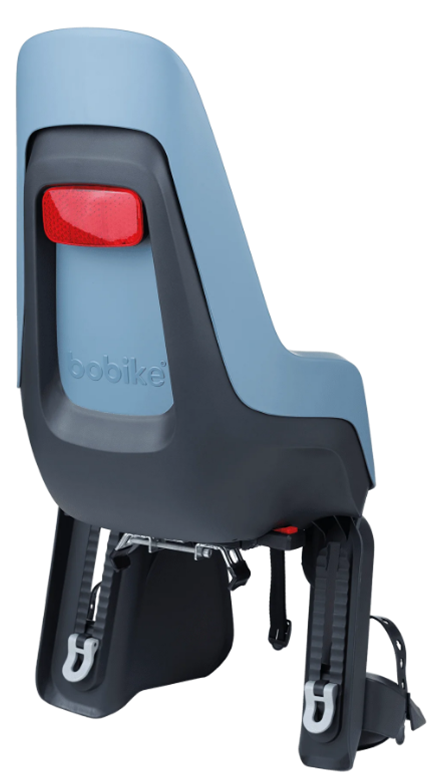 Seggiolino per bambini di Bobike dietro un Maxi E-BD Citadel Blue