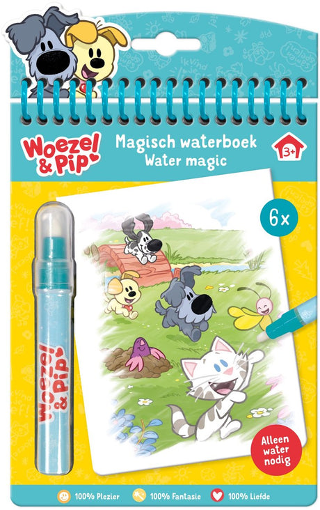 Bambolino woezel pip water kleur boekje - herbruikbaar magisch kleurboek - kleuren educatief peuter speelgoed - 2 jaar en ouder