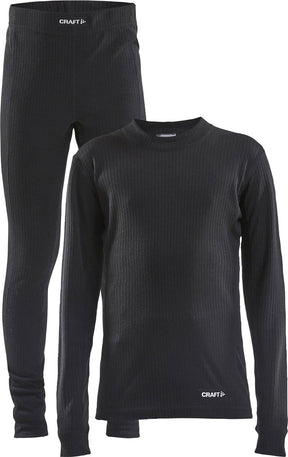 Craft core dry baselayer thermoset kids - zwart - maat 122
