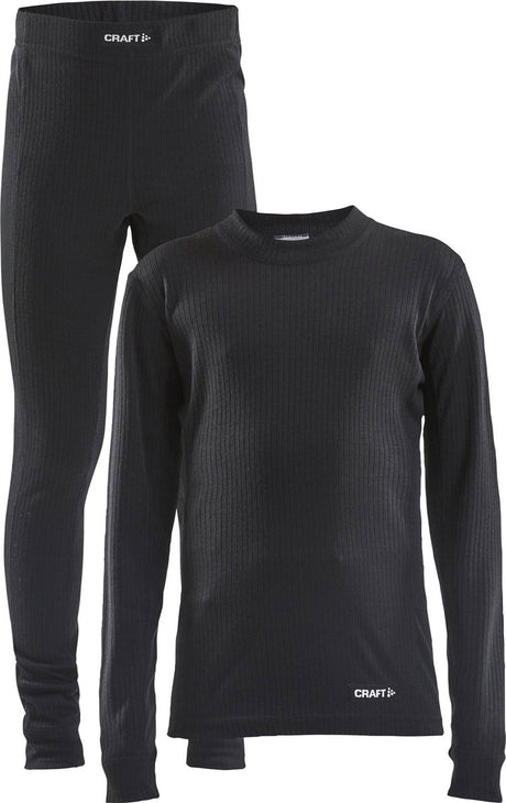 Craft core dry baselayer thermoset kids - zwart - maat 122