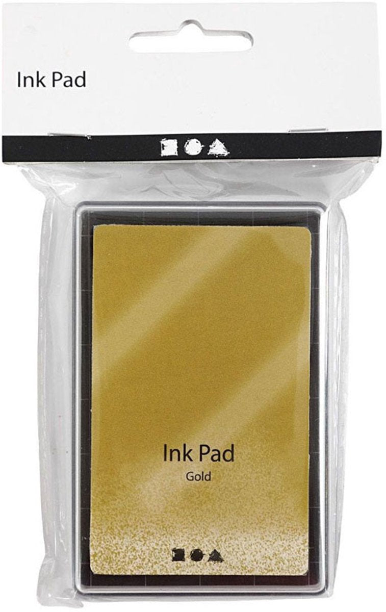 Creativ company stempelinkt, goud, h: 2 cm, afm 9x6 cm, 1 stuk