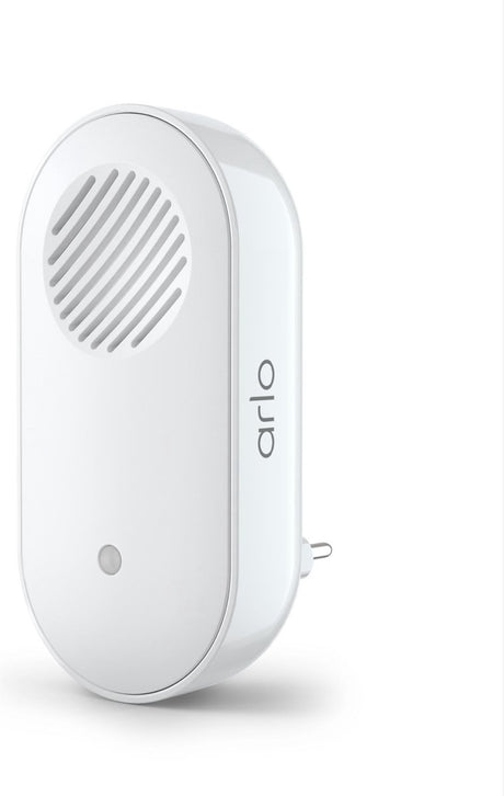 Arlo deurbel gong (chime) - deurbel gong - gecertificeerd accessoire - draadloos audio alarm, instelbare melodie, sirene - compatible met essential video deurbel (draadloos en bedraad) - ac2001-100pes