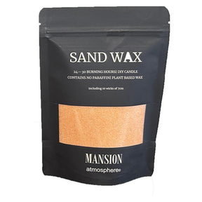 Mansion atmosphere sand wax oranje 200g ziplock zak met 10 lonten