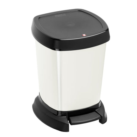 Rotho paso pedaalemmer - prullenbak 6l -bpa vrij - zilvermetallic