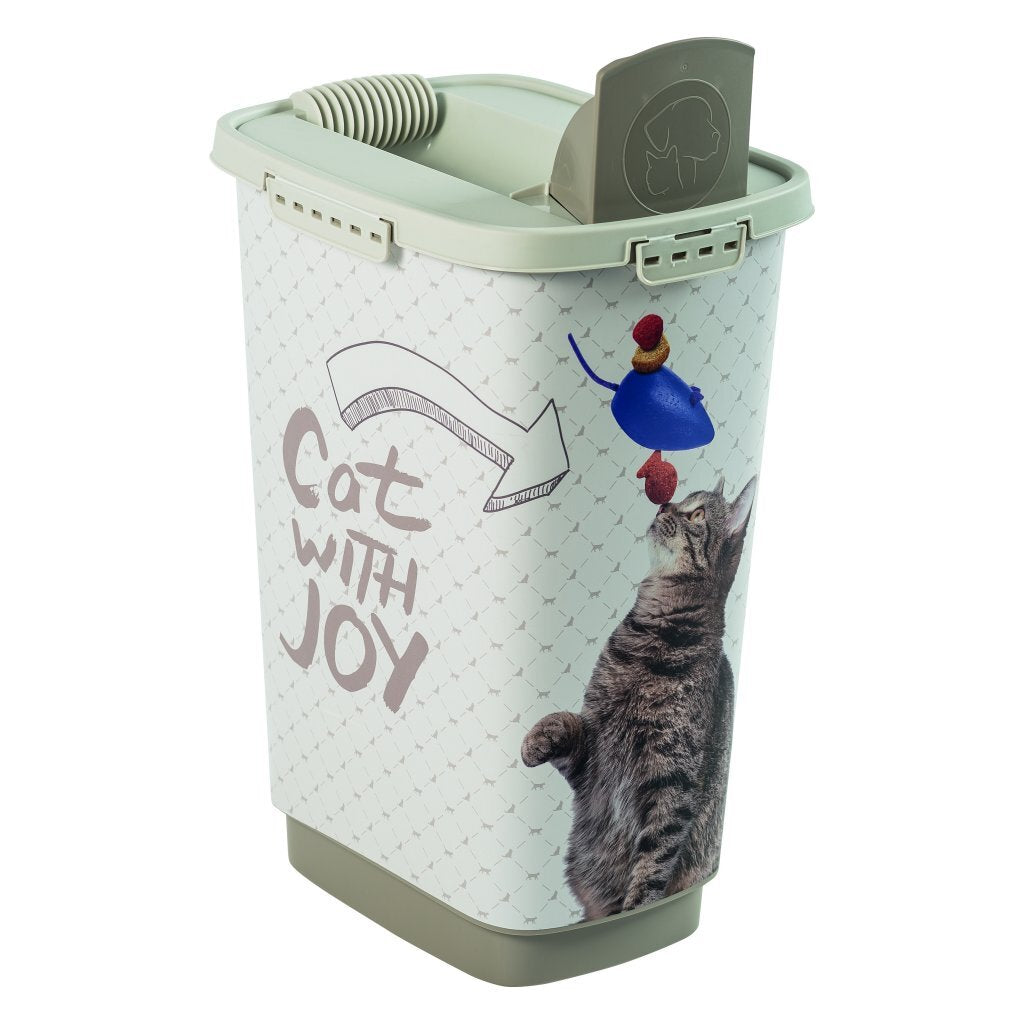 Rotho Cody Cat Pet Food Container 25l Cappuccino Sand