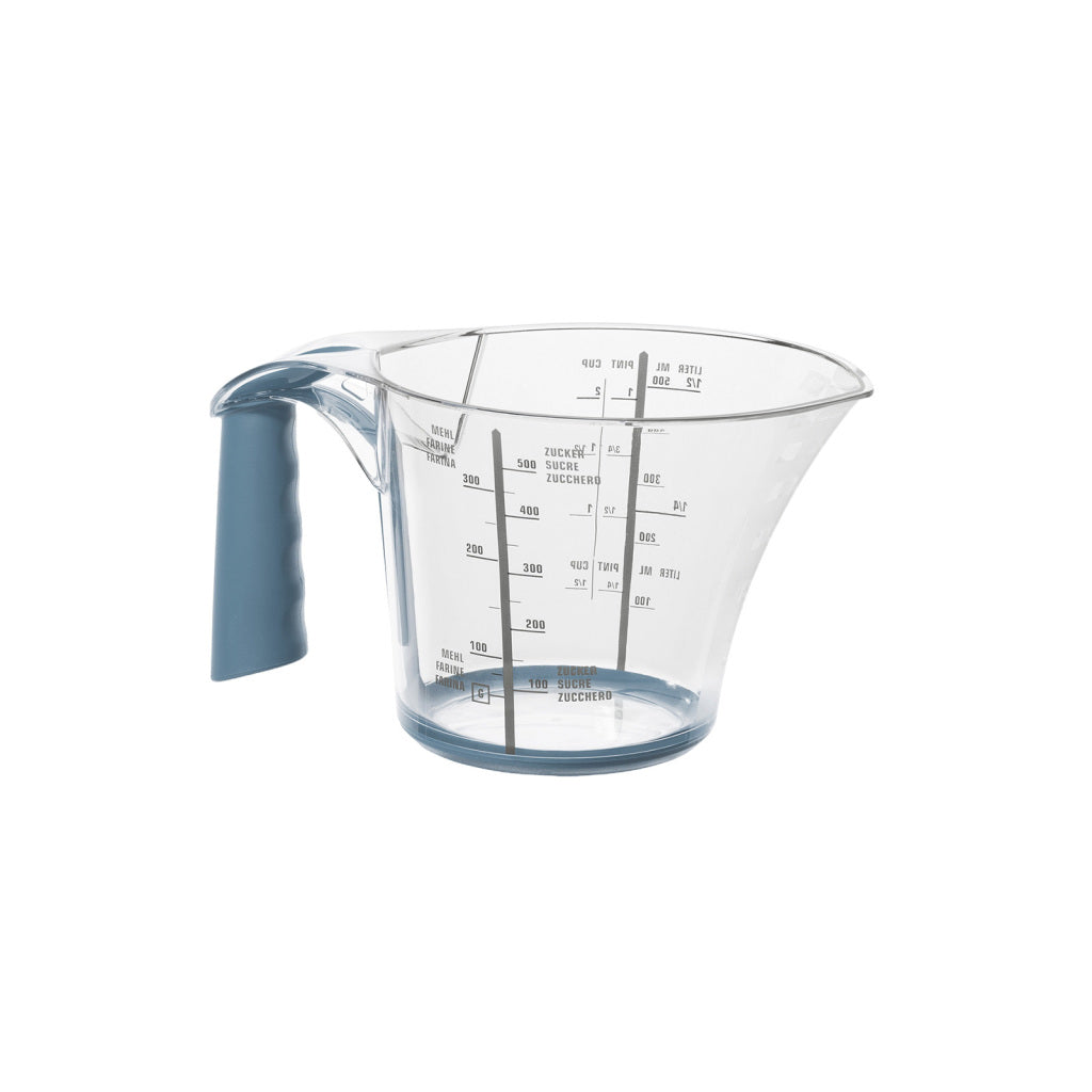 Rotho rotho loft maatbeker 0,6l horizon blauwwit