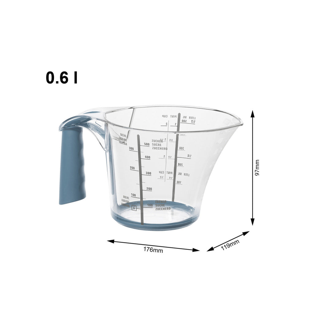 Rotho Loft meritveni pokal 0,6L Horizon Blauwwit