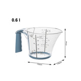 Rotho loft maatbeker 0,6l horizon blauwwit