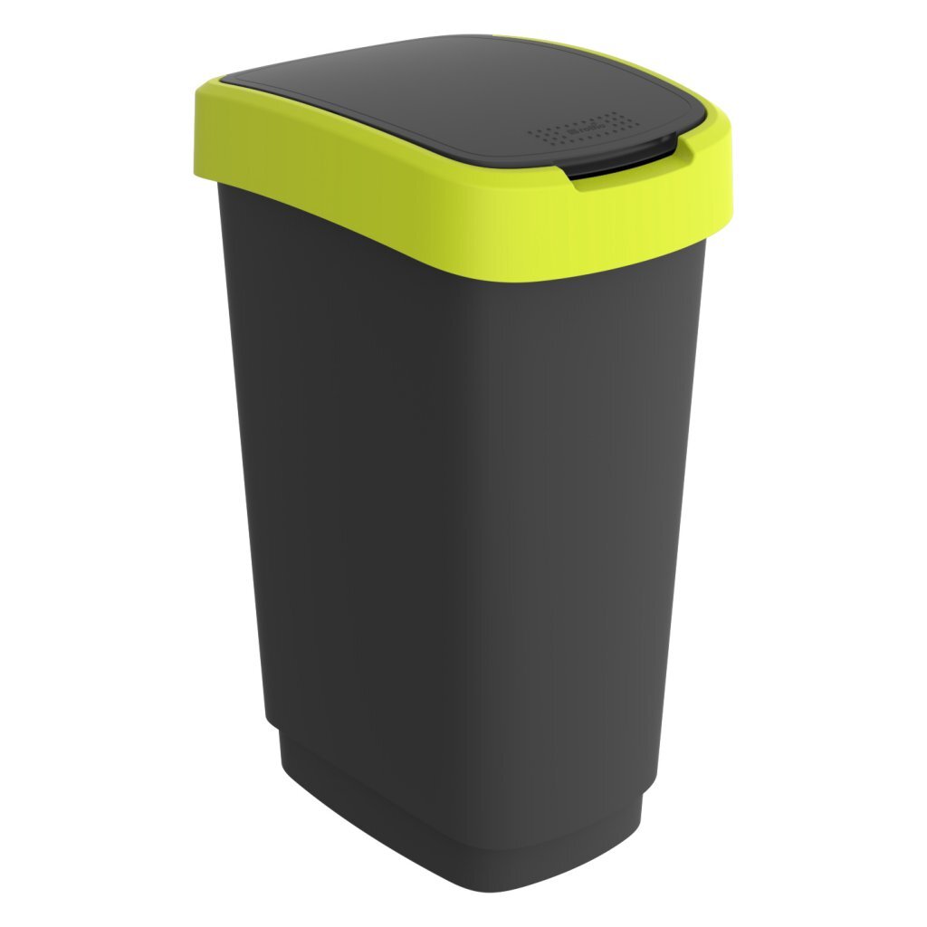 Rotho Twist Waste Bin 50l Limetten Anthrazit