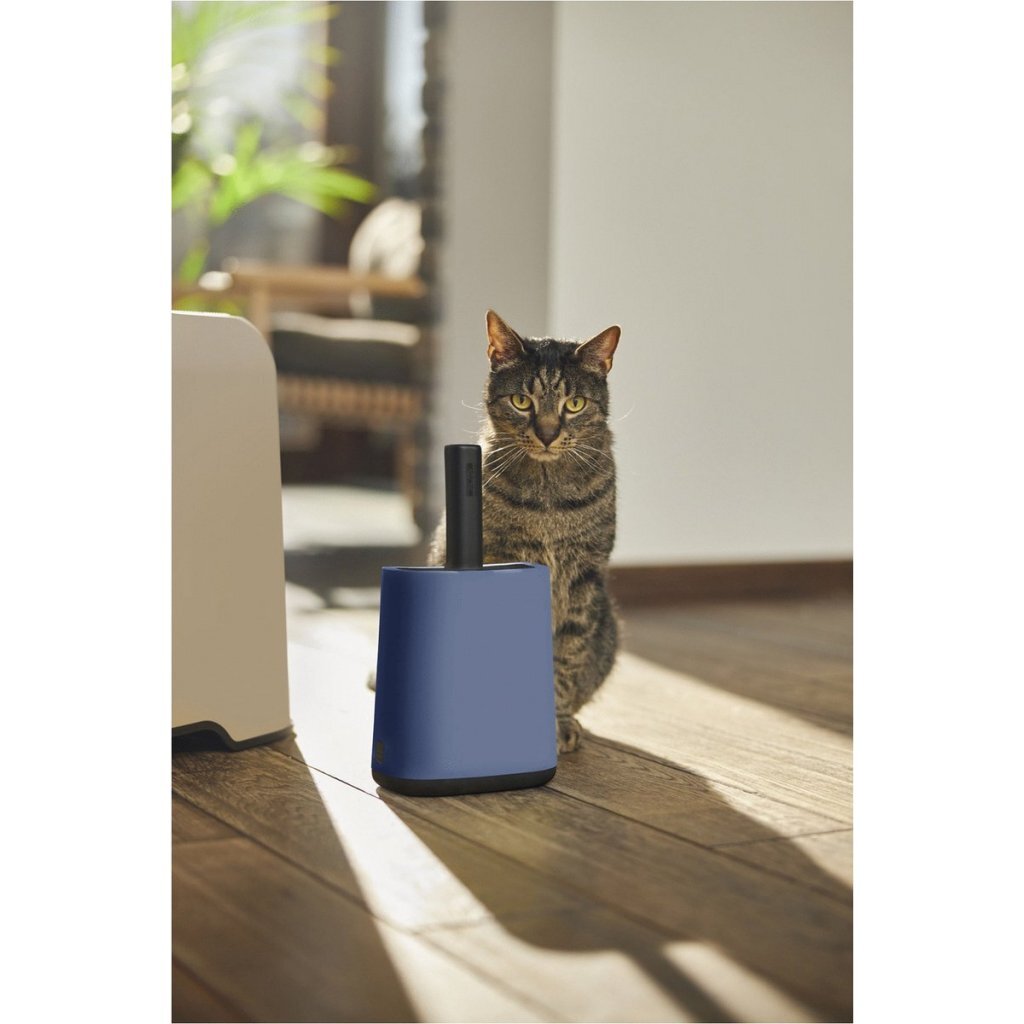 Rotho biala kattenbakschep + borse e supporti orizzonte blu