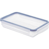 Rotho clic lock koelkast bewaardoos 1l vlak horizon blauw transparant