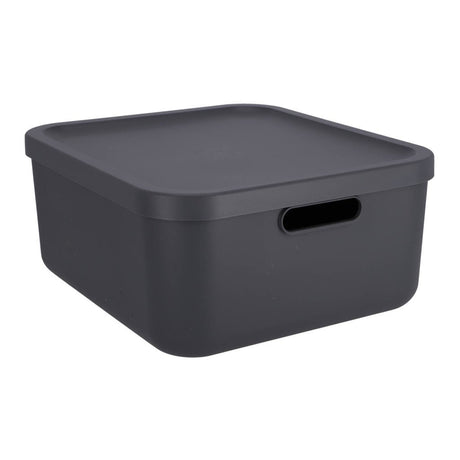 Rotho albula decoratie opbergbox 20l antraciet