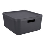 Rotho albula decoratie opbergbox 20l antraciet