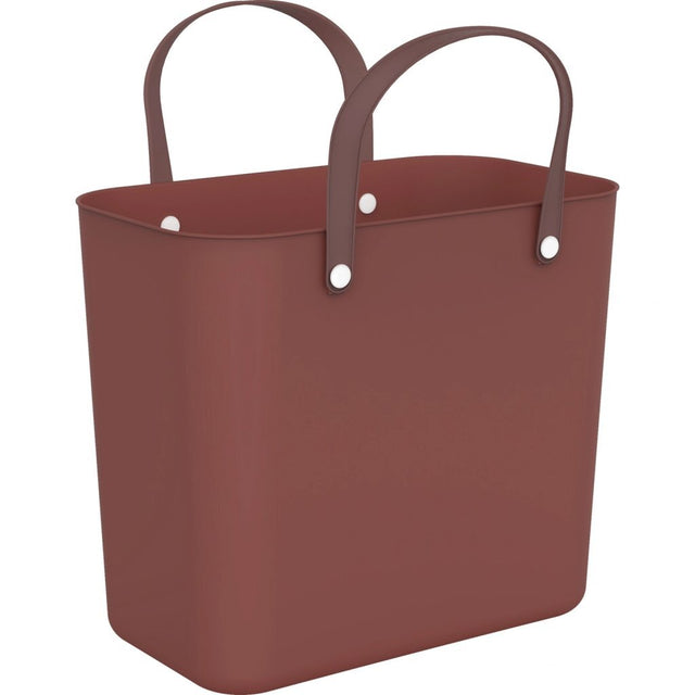 Rotho | duurzame - sustainable multibag | albula 25l | gemaakt van ocean bound plastic | rood bordeaux - bruin