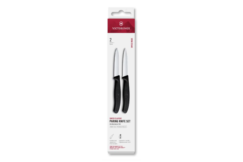 Victorinox classic keukenset spits kartel 2-dlg 8cm - zwart