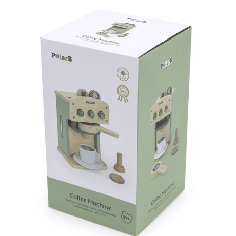 Polarb viga houten koffiezetapparaat groen + accessoires