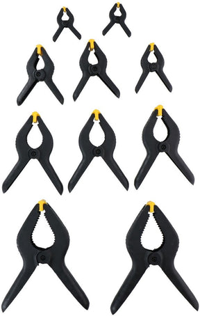 Kinzo lijmklemmen - set 10 stuks - 5 maten