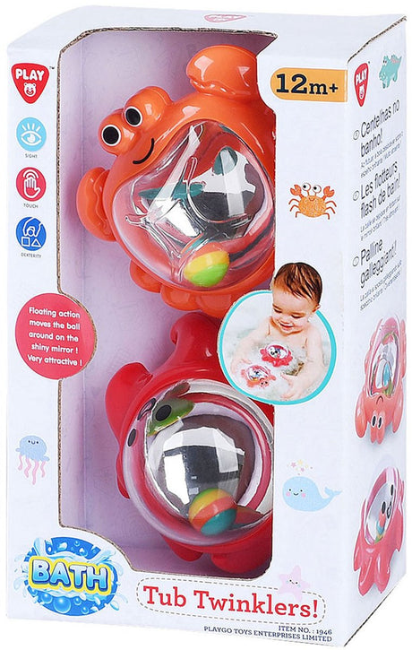 Play go badspeelgoed tub twinklers - krab en octopus - 2st.