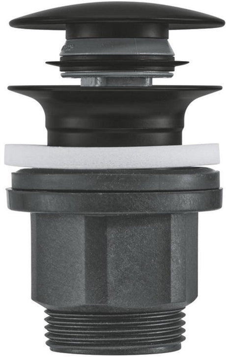 Grohe waste set - ã˜63mm - push open - matte black