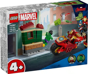 Lego marvel iron man with bike and the hulk 76287