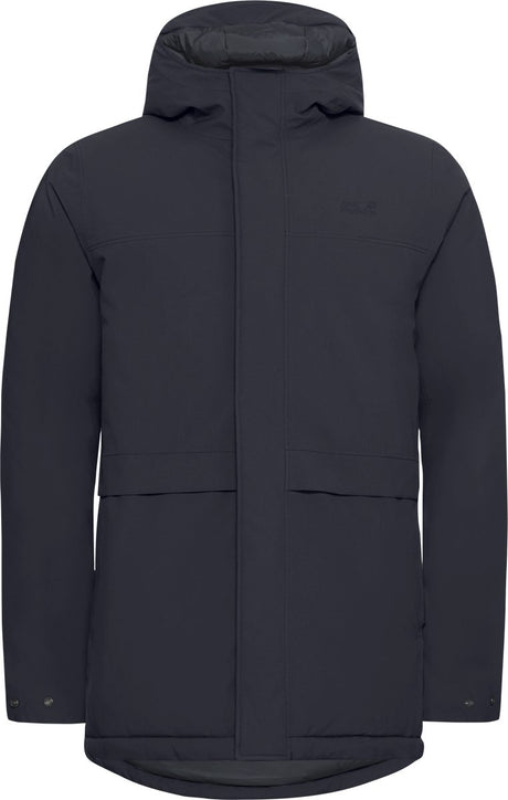 Jack wolfskin cold camp coat m heren outdoorjas - dark navy