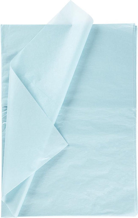 Creativ company tissuepapier - zijdepapier - crepepapier - vloeipapier - lichtblauw - verpakken - decoreren - knutselen - 50x70 cm - 14 gram - 25 vellen